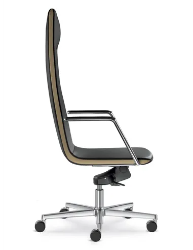 Кресло LD SEATING HARMONY 820-H кожаное, с высокой спинкой