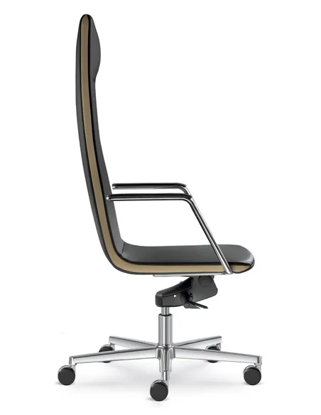 Кресло LD SEATING HARMONY 820-H кожаное, с высокой спинкой