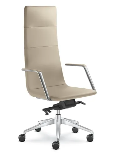 Кресло LD SEATING HARMONY PURE 850-H, F80-N6 кожаное, с высокой спинкой
