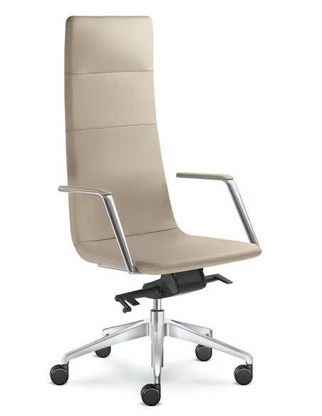 Кресло LD SEATING HARMONY PURE 850-H, F80-N6 кожаное, с высокой спинкой