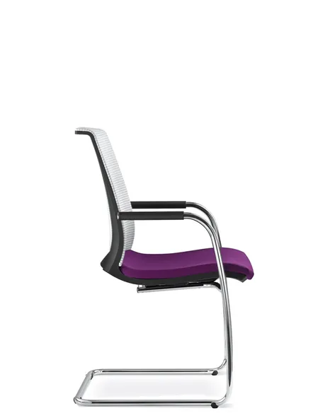 Крісло LD SEATING LYRA NET 203-Z-N4 для відвідувачів, на полозах