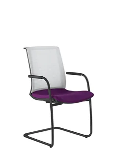 Кресло LD SEATING LYRA NET 203-Z-N1 для посетителей, на полозьях