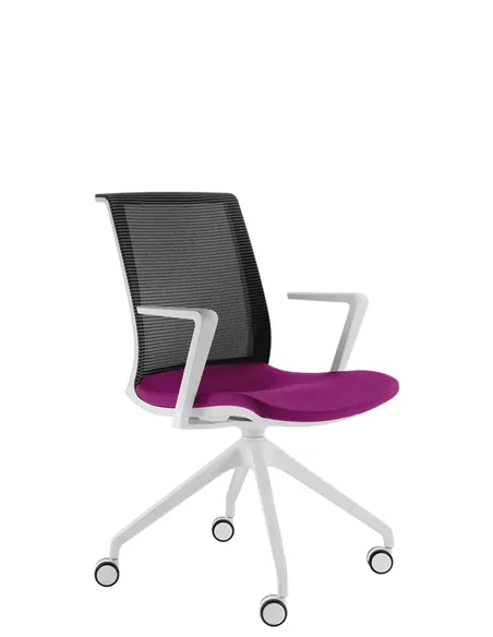 Крісло LD SEATING LYRA NET 213, F95-WH для відвідувачів