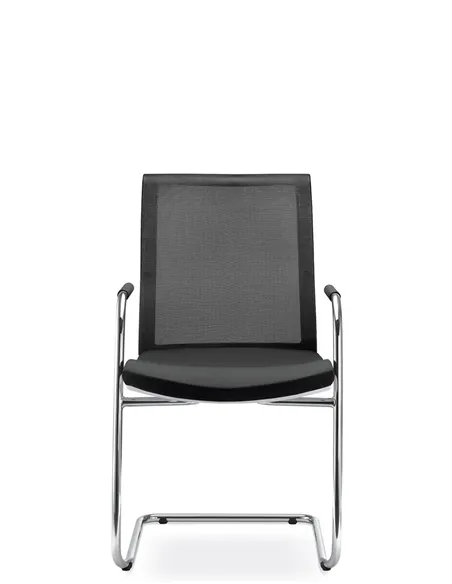 Крісло LD SEATING LYRA NET 213-Z-N4 для відвідувачів, на полозах