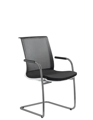 Крісло LD SEATING LYRA NET 213-Z-N2 для відвідувачів, на полозах