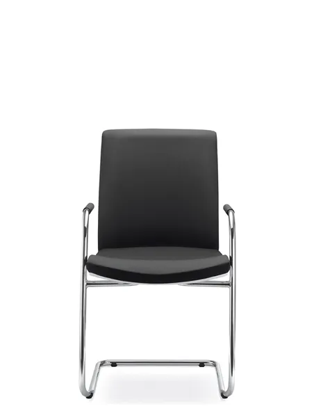 Крісло LD SEATING LYRA NET 214-Z-N4 для відвідувачів, на полозах