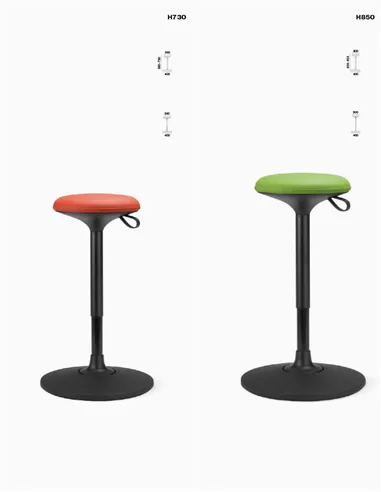 Балансуюче крісло LD SEATING PIN H730 для відвідувачів, з високим газліфтом