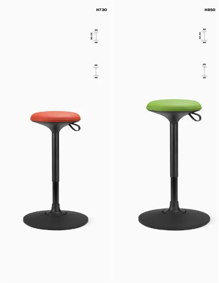 Балансуюче крісло LD SEATING PIN H850 для відвідувачів, з високим газліфтом