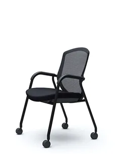 Крісло Okamura Contessa Guest chair Black для відвідувачів, на ніжках