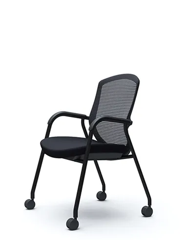 Крісло Okamura Contessa Guest chair Black для відвідувачів, на ніжках