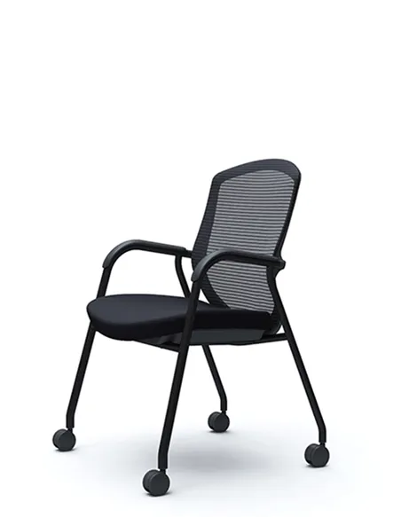 Крісло Okamura Contessa Guest chair Black для відвідувачів, на ніжках