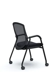 Крісло Okamura Contessa Guest chair Black для відвідувачів, на ніжках 2
