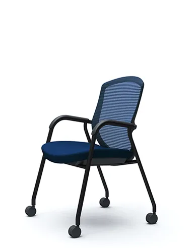 Крісло Okamura Contessa Guest chair Black для відвідувачів, на ніжках