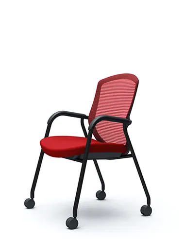 Крісло Okamura Contessa Guest chair Black для відвідувачів, на ніжках
