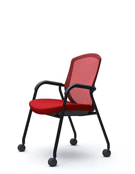 Крісло Okamura Contessa Guest chair Black для відвідувачів, на ніжках