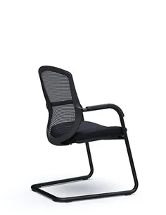 Крісло Okamura Contessa Guest chair Black для відвідувачів, на полозах 2