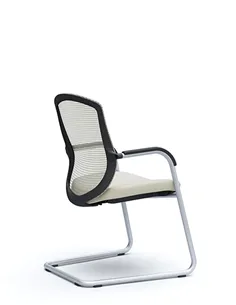 Крісло Okamura Contessa Guest chair Silver для відвідувачів, на полозах 2