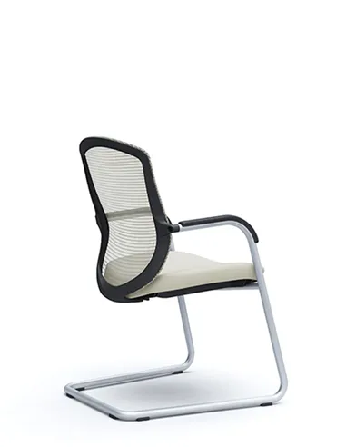 Крісло Okamura Contessa Guest chair Silver для відвідувачів, на полозах