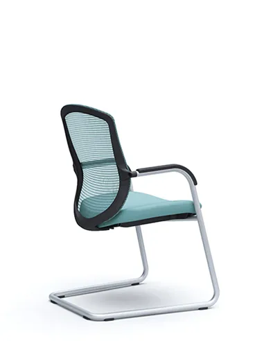 Крісло Okamura Contessa Guest chair Silver для відвідувачів, на полозах