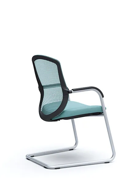 Крісло Okamura Contessa Guest chair Silver для відвідувачів, на полозах