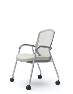 Крісло Okamura Contessa Guest chair Silver для відвідувачів, на ніжках