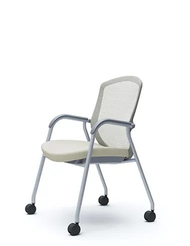Крісло Okamura Contessa Guest chair Silver для відвідувачів, на ніжках