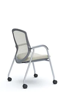 Крісло Okamura Contessa Guest chair Silver для відвідувачів, на ніжках 2