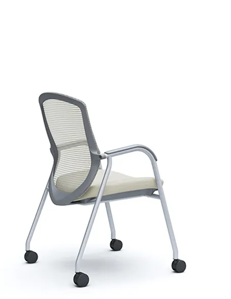 Крісло Okamura Contessa Guest chair Silver для відвідувачів, на ніжках