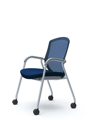 Крісло Okamura Contessa Guest chair Silver для відвідувачів, на ніжках