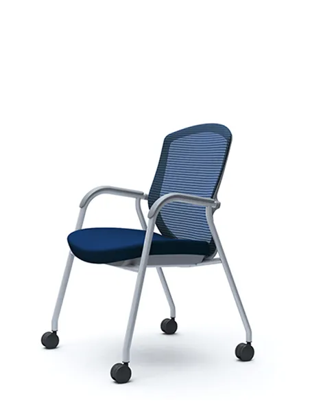 Крісло Okamura Contessa Guest chair Silver для відвідувачів, на ніжках