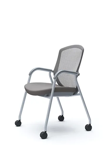 Крісло Okamura Contessa Guest chair Silver для відвідувачів, на ніжках