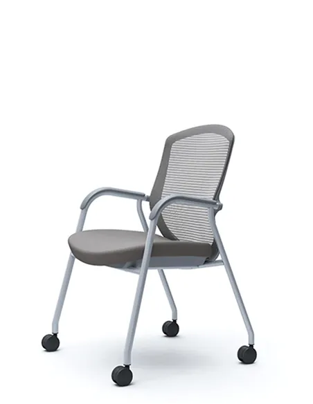 Крісло Okamura Contessa Guest chair Silver для відвідувачів, на ніжках