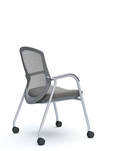 Крісло Okamura Contessa Guest chair Silver для відвідувачів, на ніжках