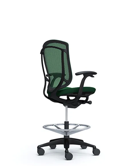 Крісло OKAMURA CONTESSA SECONDA HIGH BLACK, з підставкою для ніг