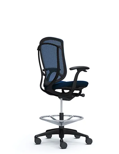 Крісло OKAMURA CONTESSA SECONDA HIGH BLACK, з підставкою для ніг