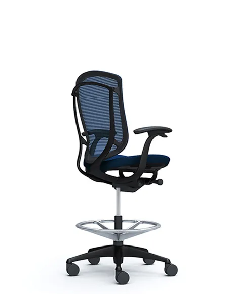 Крісло OKAMURA CONTESSA SECONDA HIGH BLACK, з підставкою для ніг