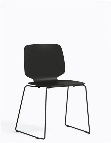 Стул PEDRALI BABILA 2740 BLACK на полозьях