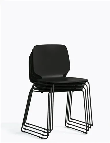 Стул PEDRALI BABILA 2740 BLACK на полозьях