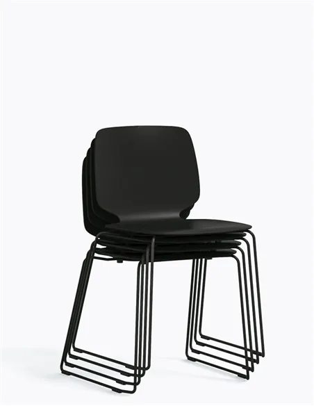 Стул PEDRALI BABILA 2740 BLACK на полозьях