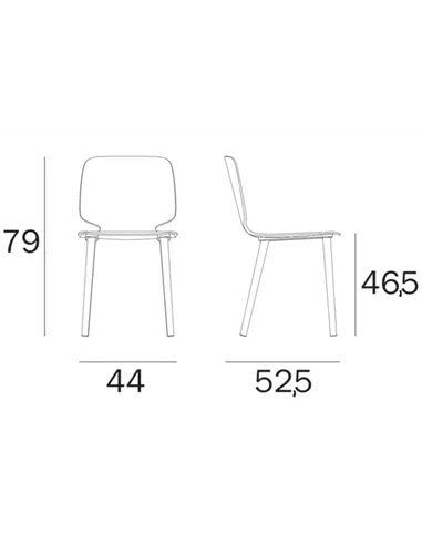 Стілець PEDRALI BABILA 2700 червоний