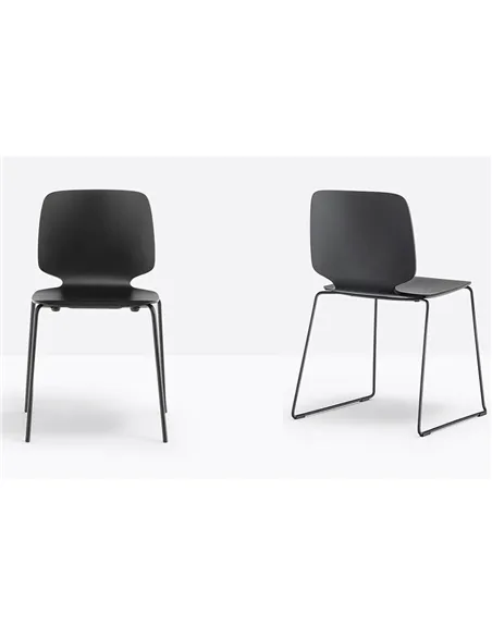 Стул PEDRALI BABILA 2720 BLACK на полозьях