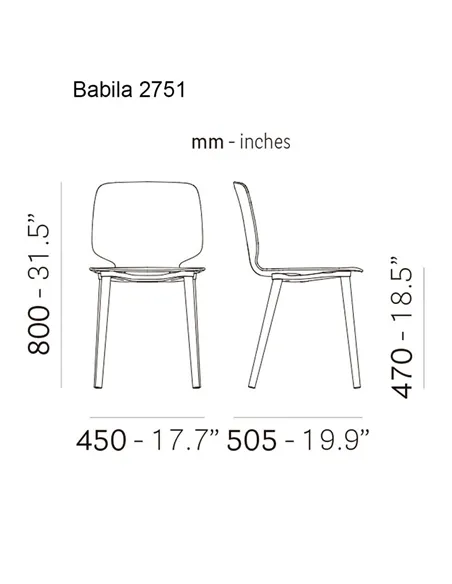 Стілець PEDRALI BABILA 2751
