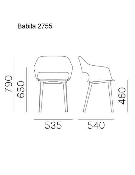 Стілець PEDRALI BABILA 2755