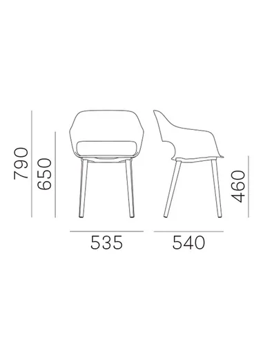 Стілець PEDRALI BABILA 2756
