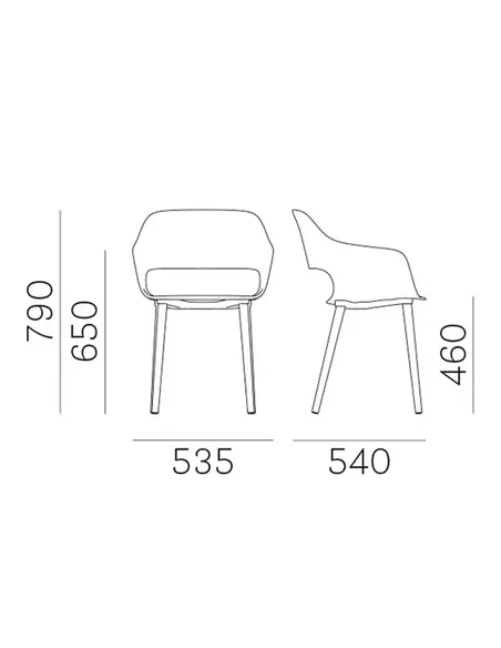 Стілець PEDRALI BABILA 2756
