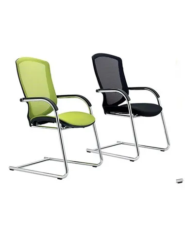 Кресло Okamura Contessa Guest chair Polished для посетителей, на полозьях