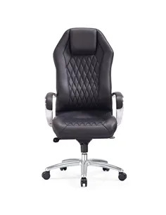 Крісло F103 BL для керівника, шкіряне, чорне 2
