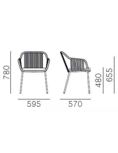 Стілець PEDRALI BABILA TWIST 2795