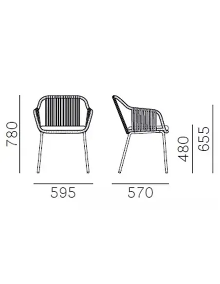 Стілець PEDRALI BABILA TWIST 2795