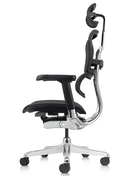 Крісло ERGOHUMAN ELITE 2 (EHE2-AB-HAM-5D-L, сітка T-168-B1 Black), ергономічне